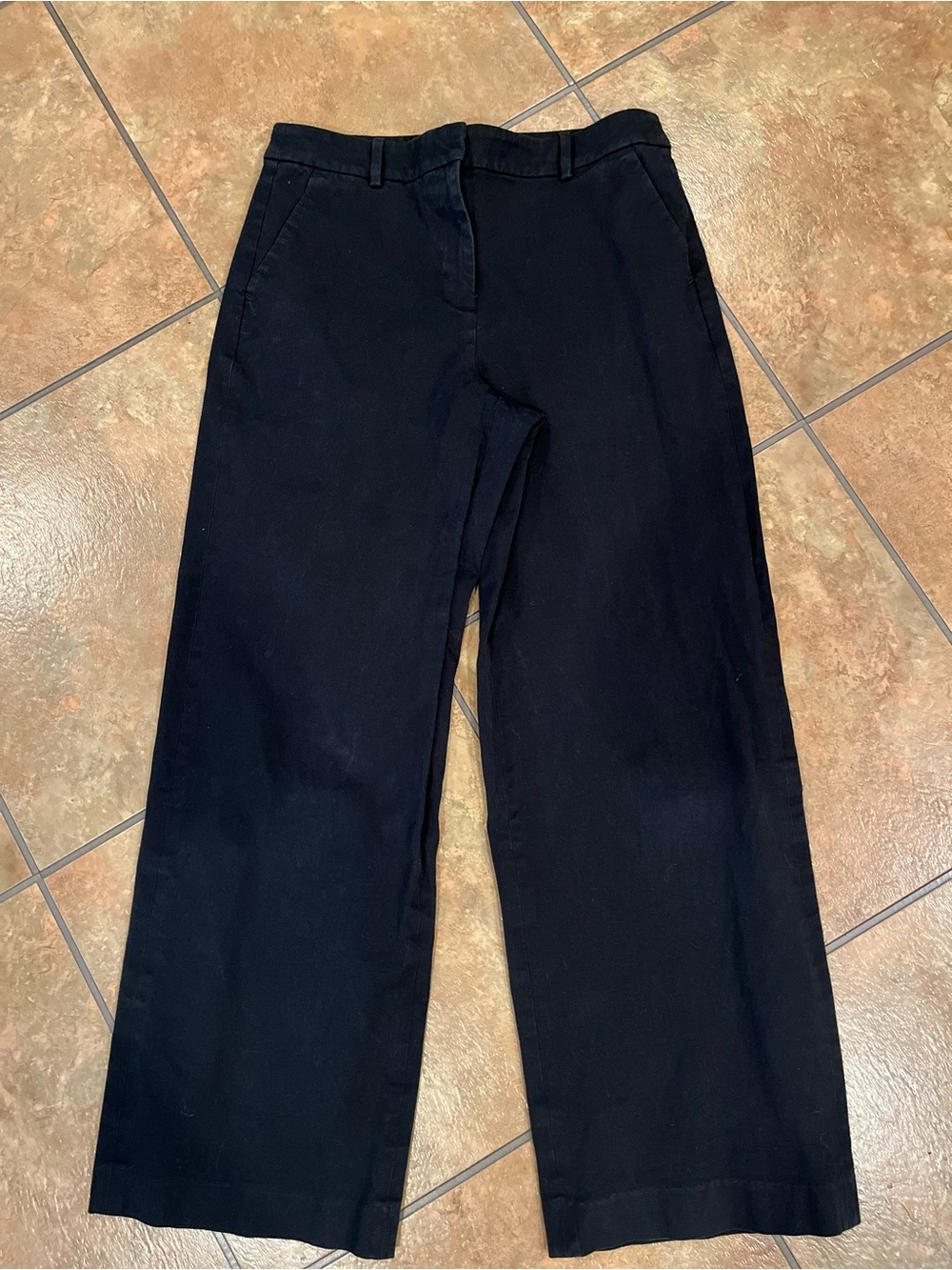J. Crew Wide Leg Pants in Black